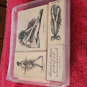 2005 Stampin' Up! "En Pointe" ballet-themed rubber stamp set. 